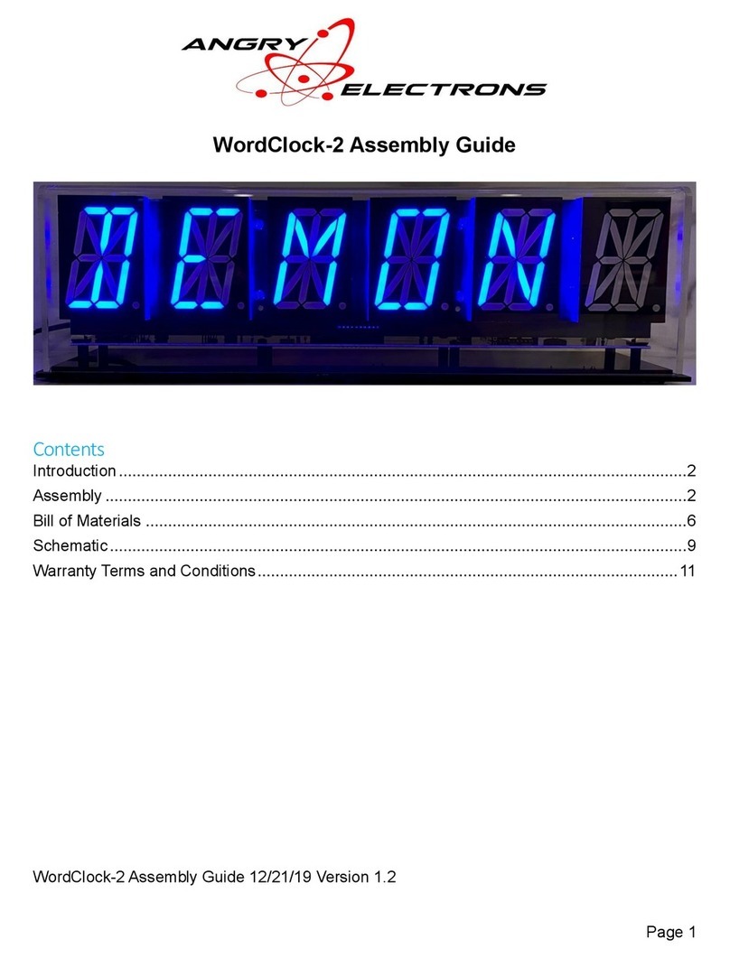 Angry Electrons WordClock-2 User manual