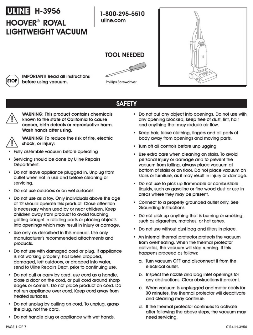 Hoover ROYAL User manual