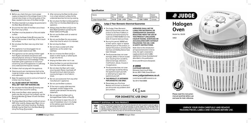 Judge JEA30 instruction manual