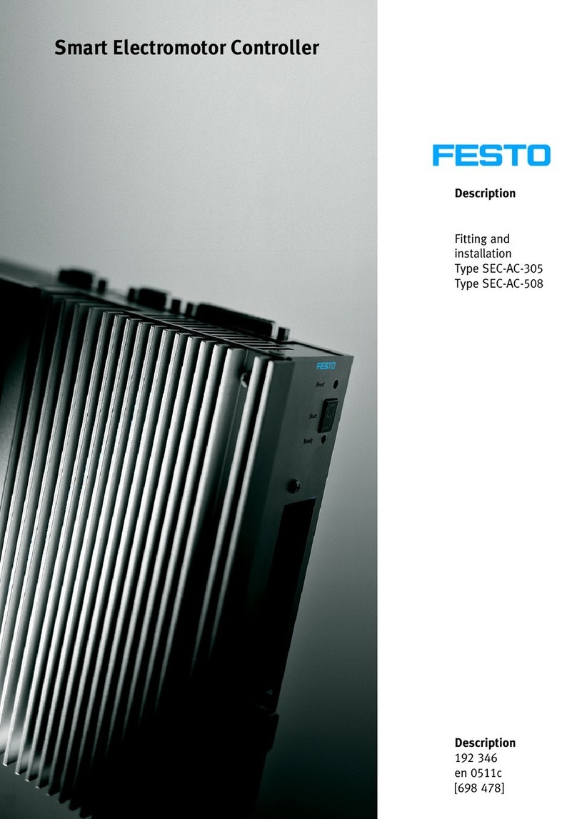 Festo SEC-AC-305 Fitting and installation instructions