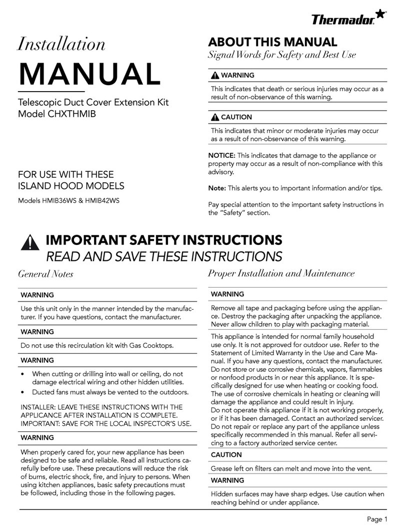 Thermador CHXTHMIB installation manual