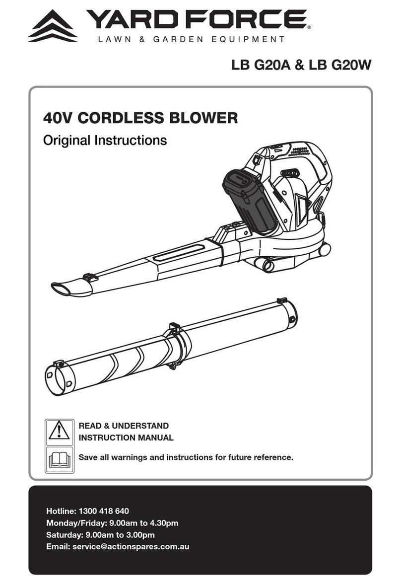 Yard force LB G20A User manual Yard force LB G20A User manual