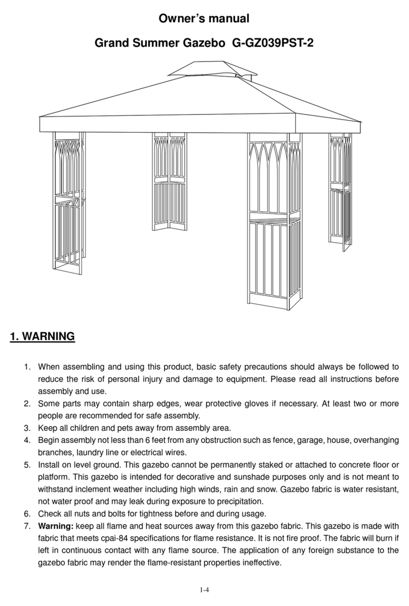 Sunjoy Grand Summer User manual