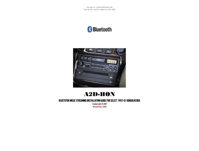 Discount Car Stereo A2D-HON User manual