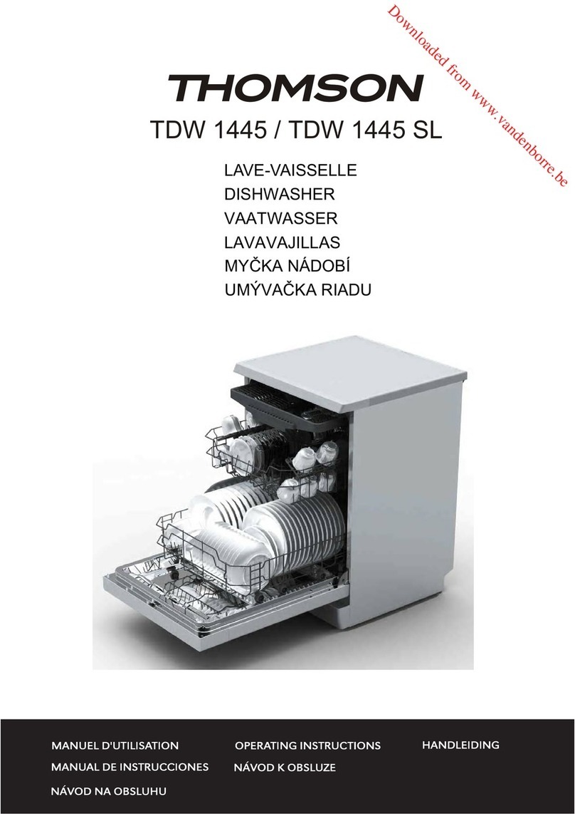 THOMSON TDW 1445 operating instructions