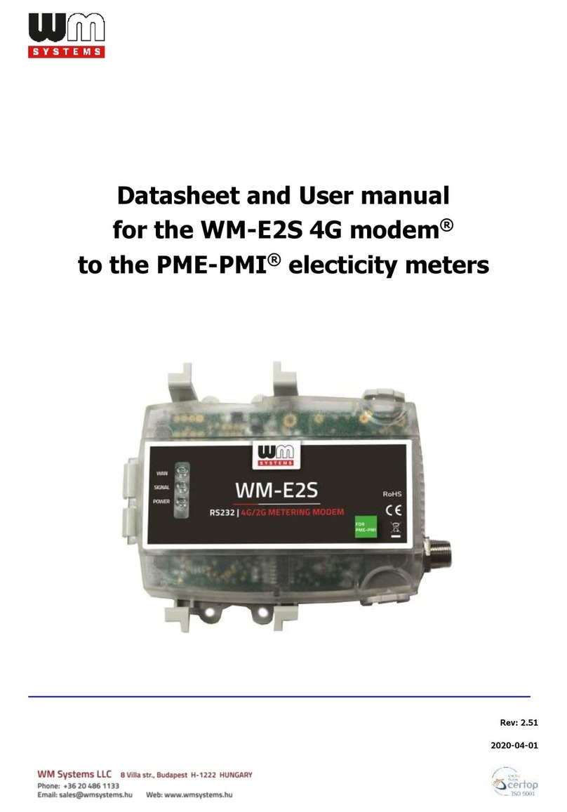 WM Systems WM-E2S Datasheet and User Manual