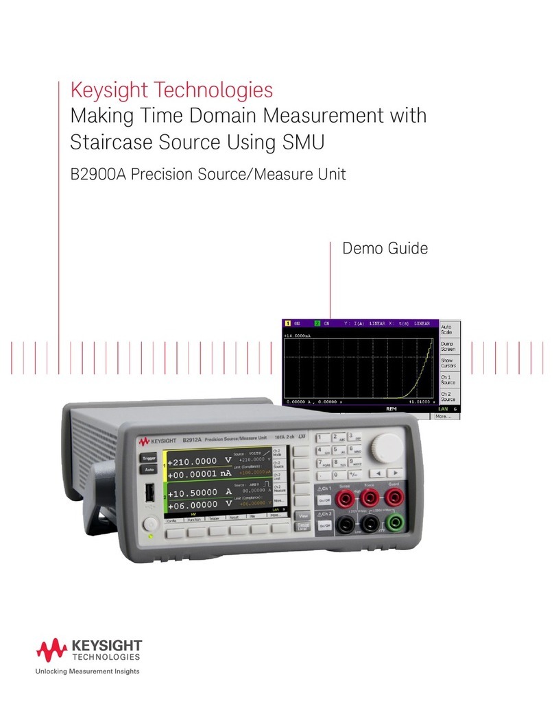 Keysight Technologies B2900A Series User manual