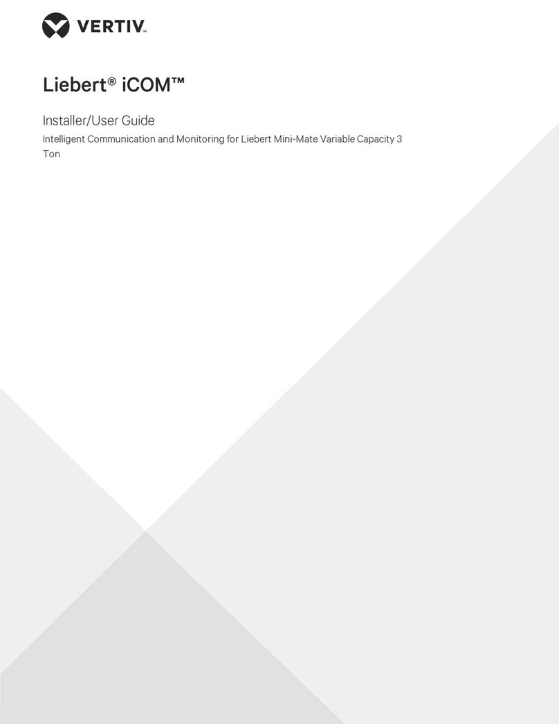 Vertiv Liebert iCOM Installation and maintenance instructions