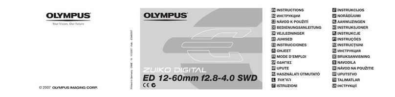 Olympus ZUIKO Digital ED 12-60mm f2.8-4.0 User manual