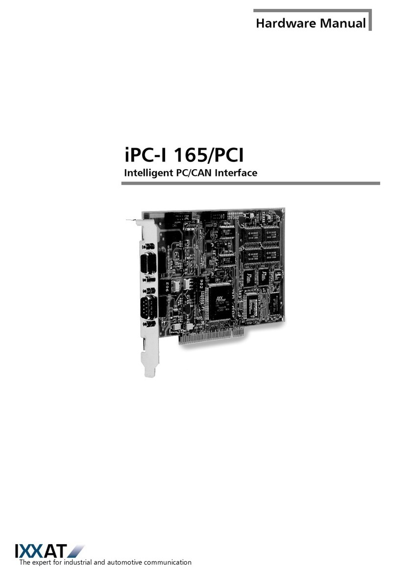 IXXAT iPC-I 165/PCI User manual IXXAT iPC-I 165/PCI User manual