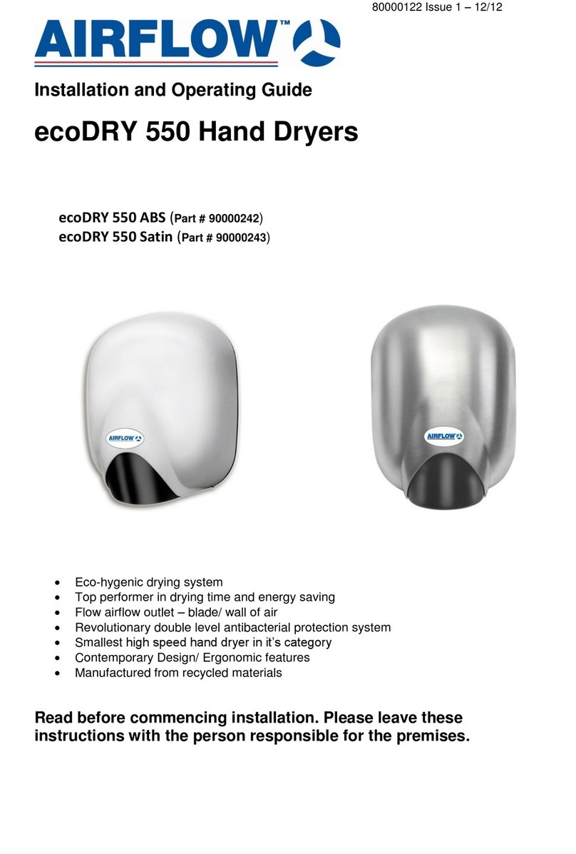 Airflow ecoDRY 550 Series Installation guide