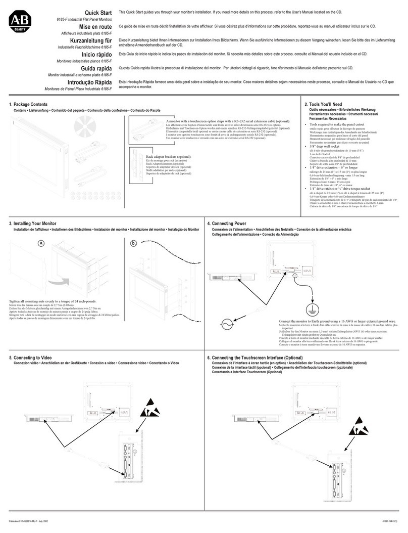 Rockwell A-B Quality 6185-F quick start Rockwell A-B Quality 6185-F quick start