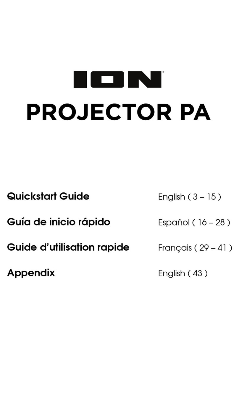 ION PROJECTOR PA quick start guide