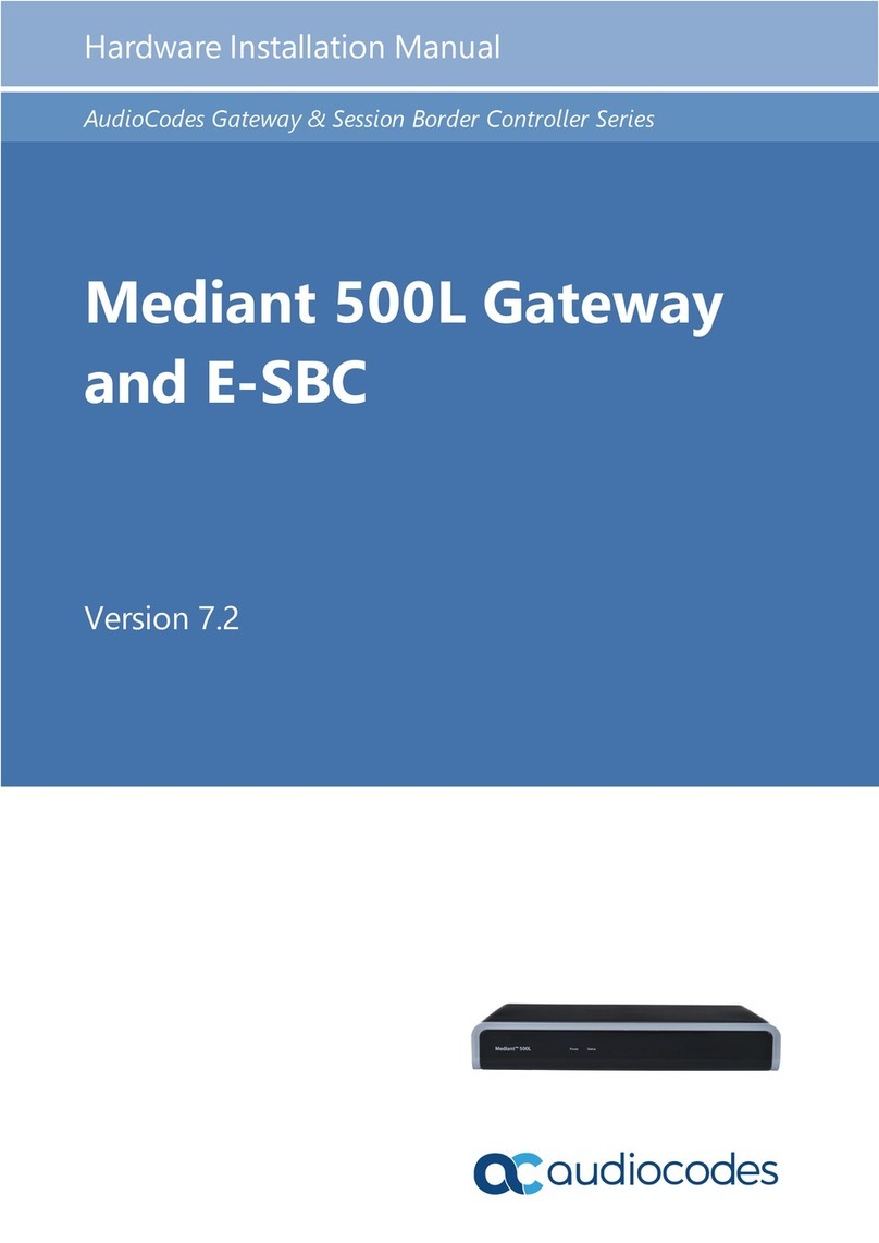 AudioCodes Mediant 500L MSBR Assembly instructions