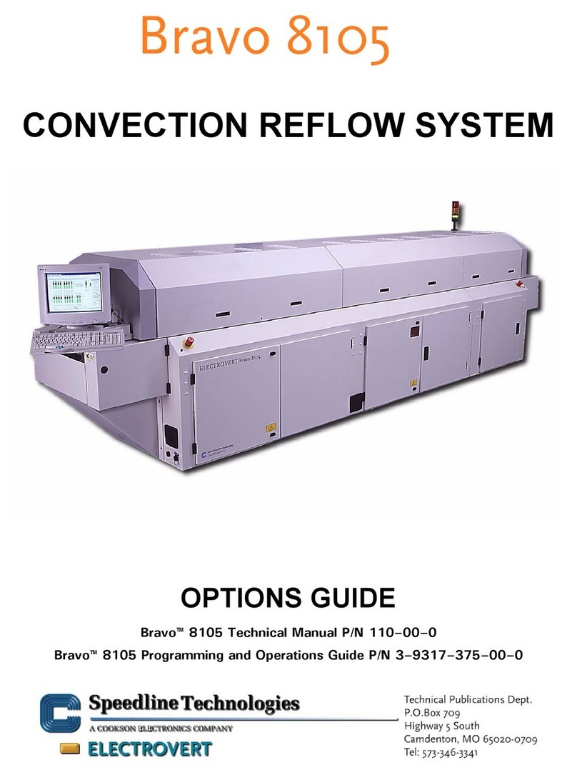 Electrovert Bravo 8105 Options guide