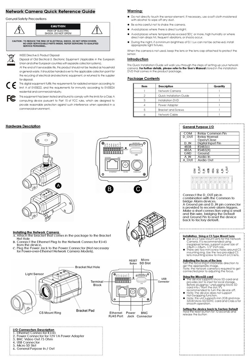 COP Security 15-DECA22C-IP Quick reference guide