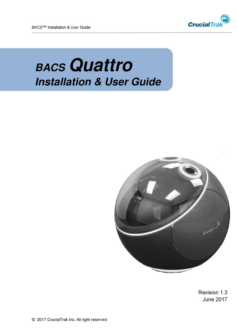 CrucialTrak BACS Quattro Installation & user guide