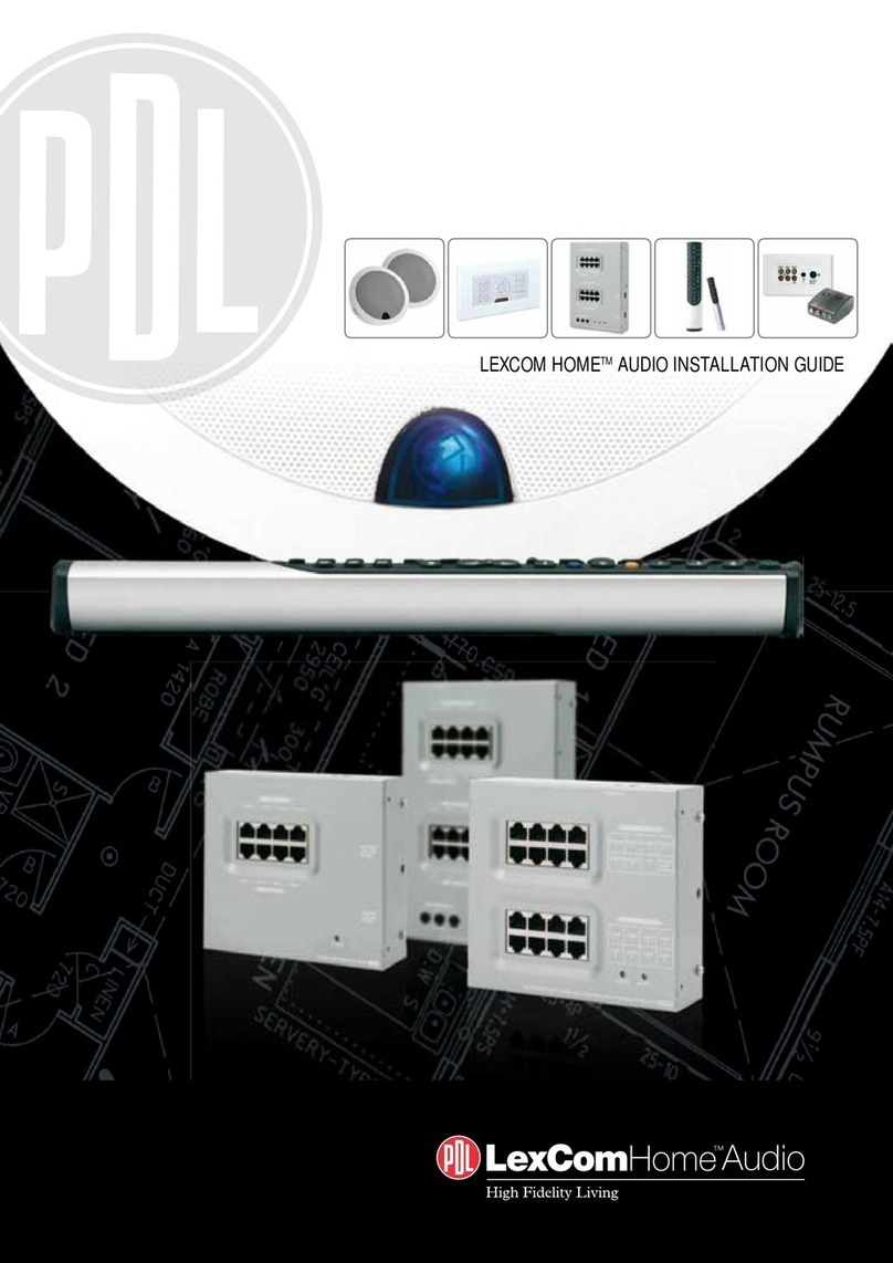 PDL LEXCOM HOME AUDIO installation guide