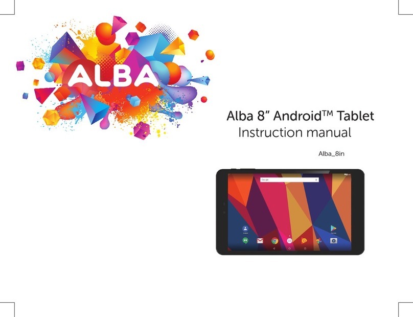 Alba 8" Android Tablet instruction manual
