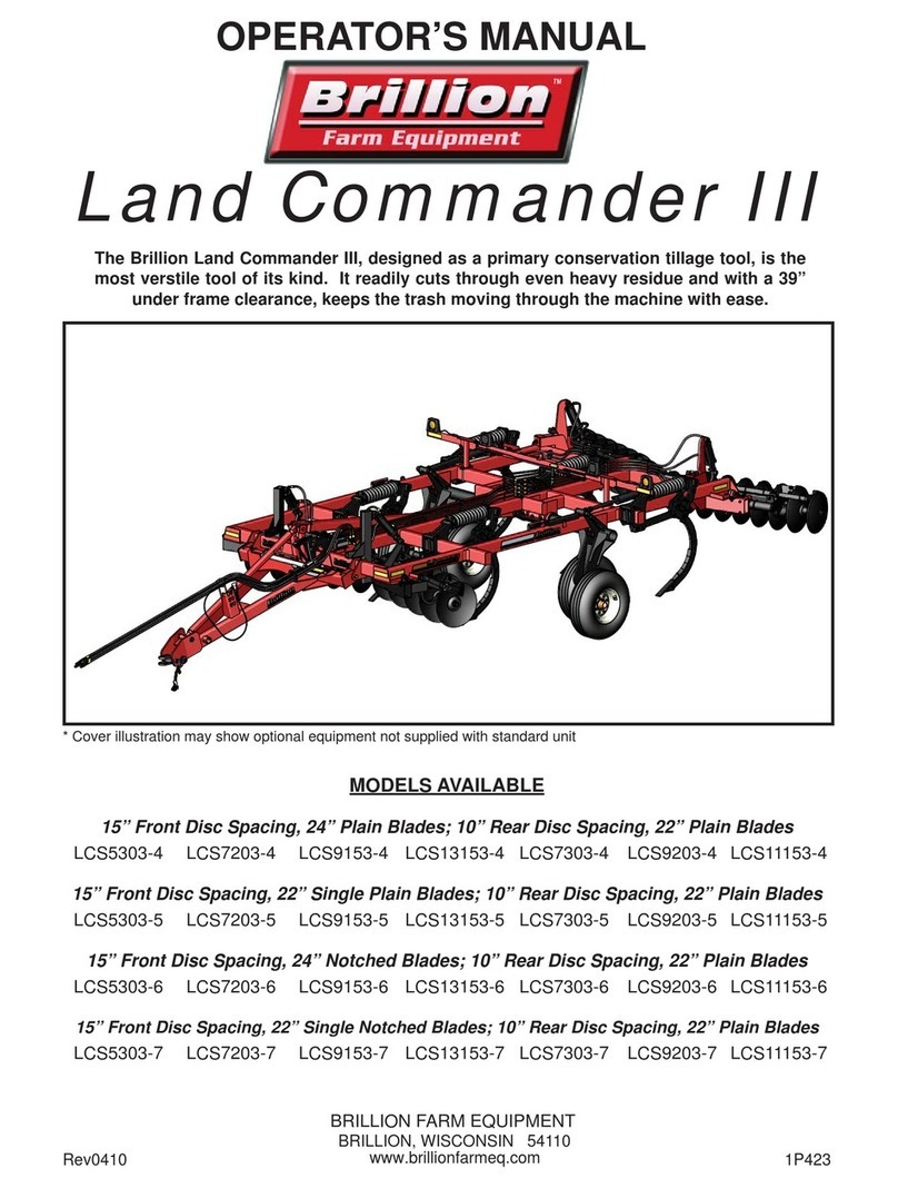 Brillion Land Commander III LCS5303-4 Operator's manual