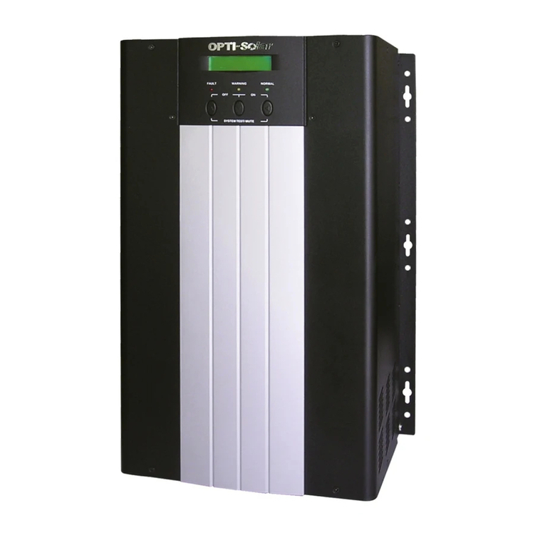 opti-solar SP Series User manual