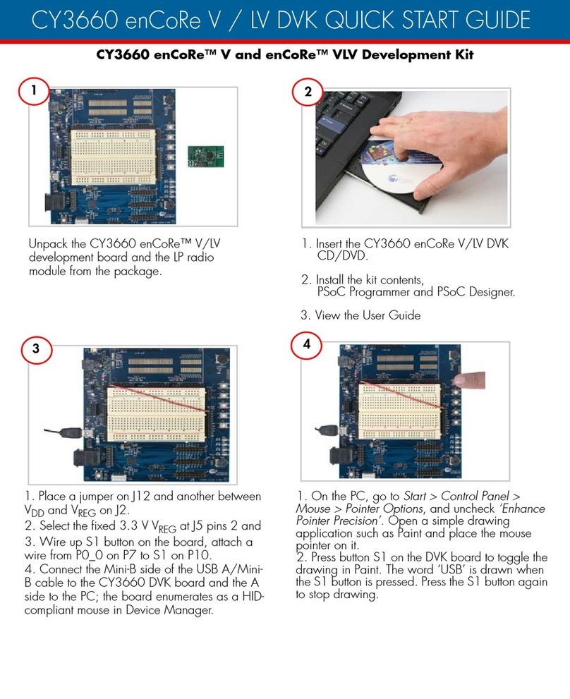 Cypress CY3660 enCoRe V quick start guide