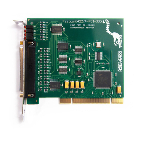 CommTech Fastcom 422/4-PCI-335 Hardware reference manual CommTech Fastcom 422/4-PCI-335 Hardware reference manual