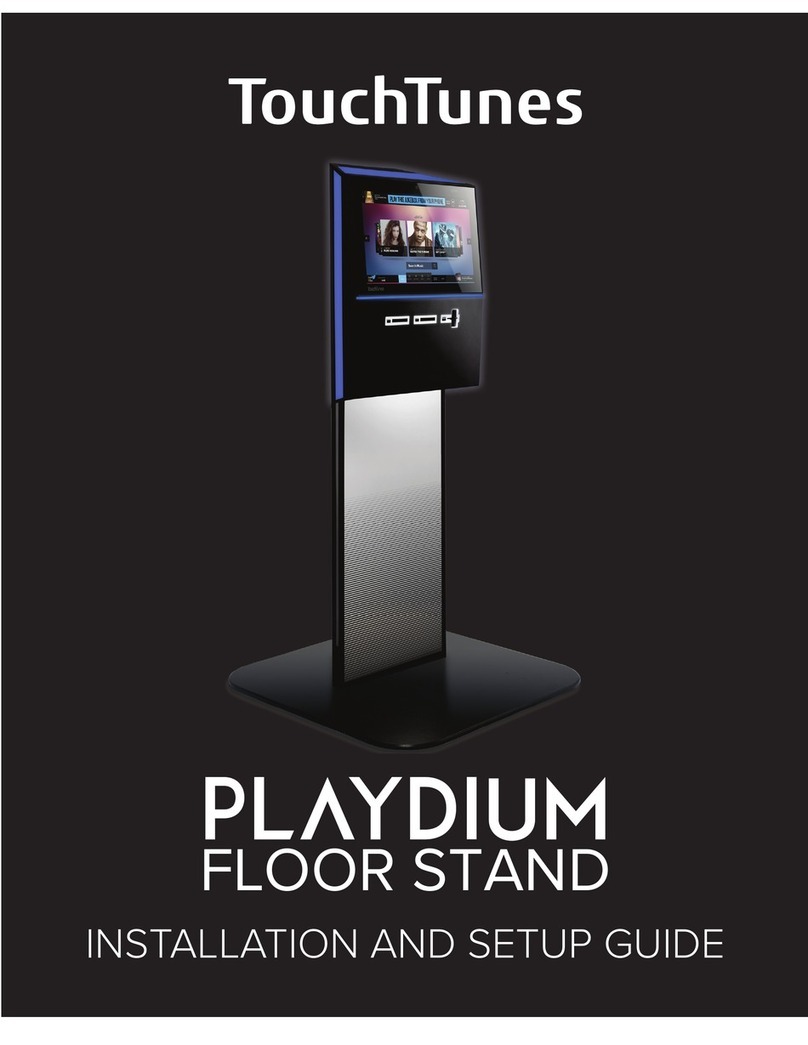 TouchTunes Playdium Floor Stand Assembly instructions