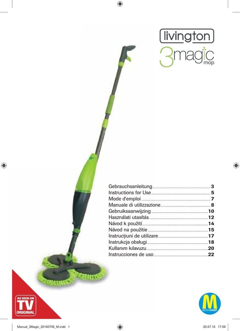 Livington 3magic mop Instructions for use