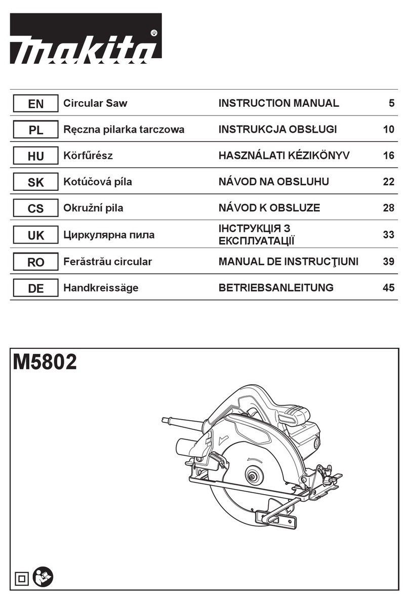 Makita M5802 User manual