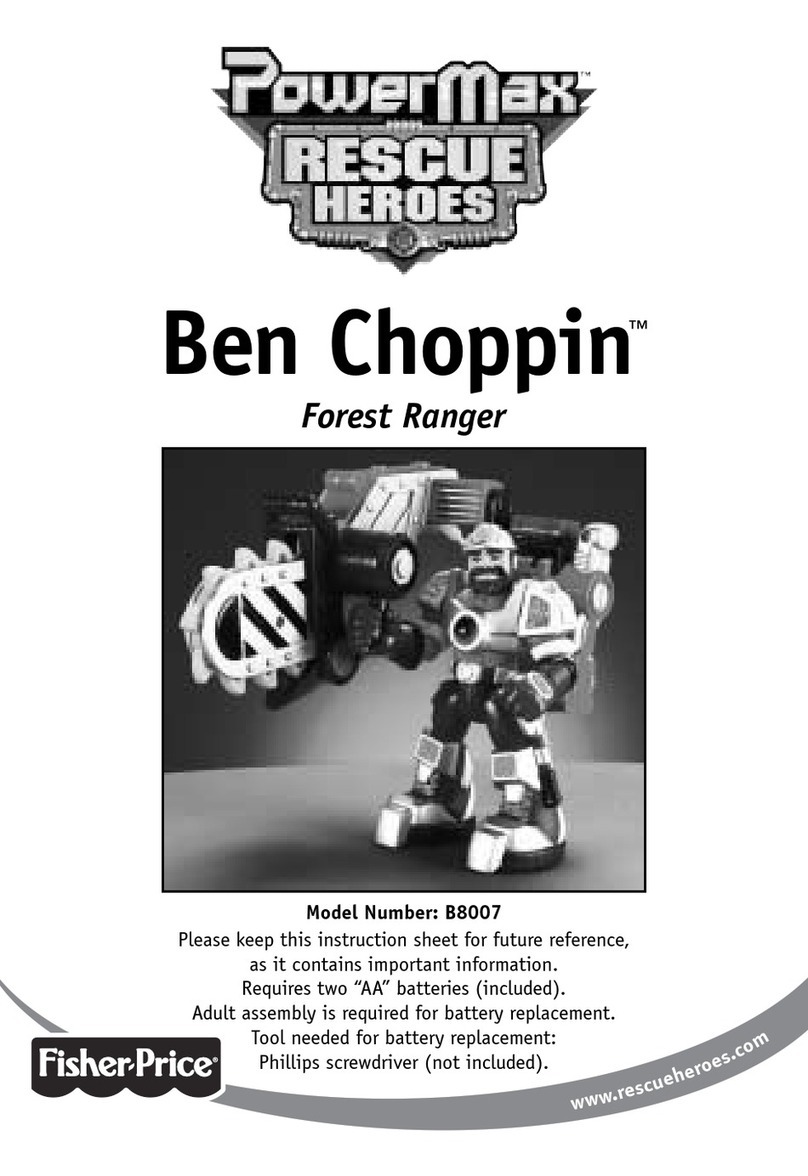 Fisher-Price PowerMax Rescue Heroes Ben Choppin Forest... User manual