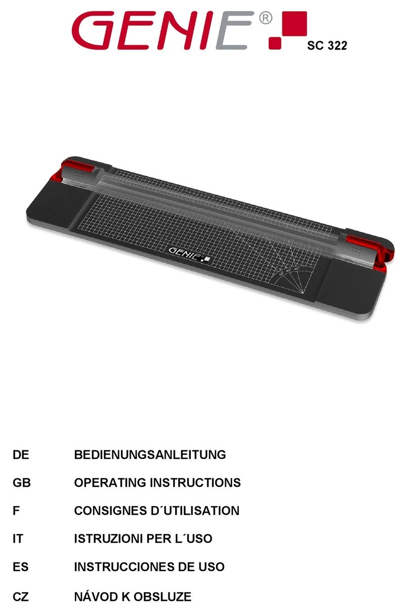 Genie SC 322 User manual