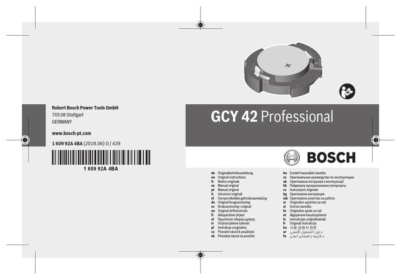 Bosch Professional GCY 42 User manual