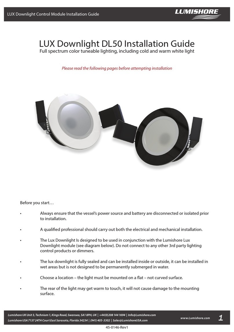 lumishore LUX DL50 installation guide