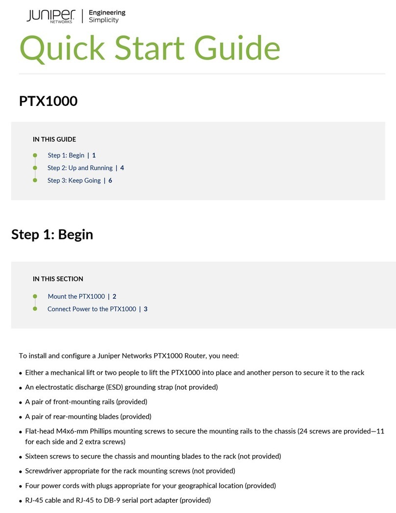 Juniper PTX1000 User manual Juniper PTX1000 User manual