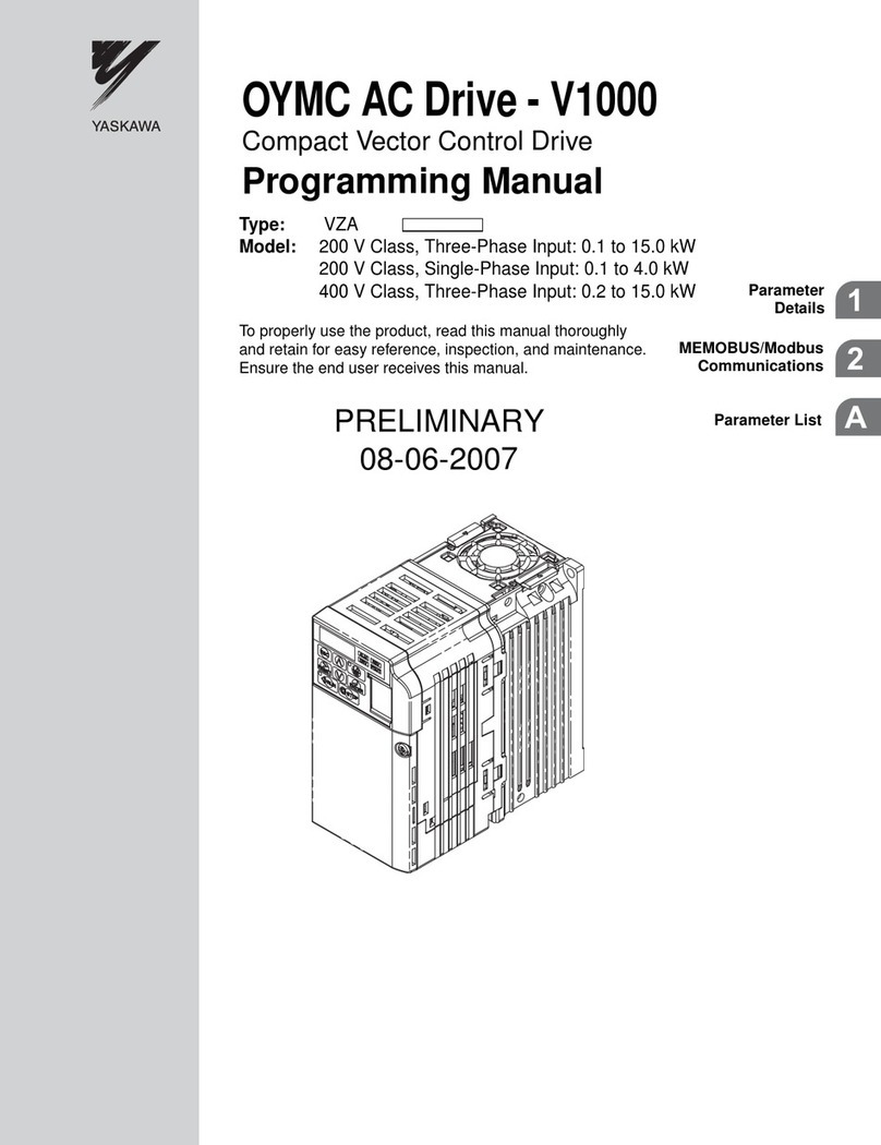 YASKAWA OYMC V1000 Owner's manual