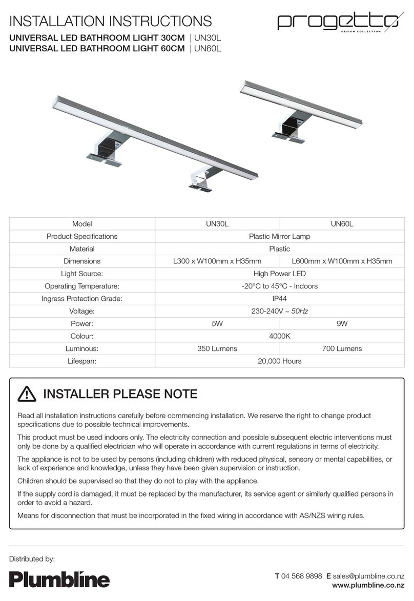 Progetto Design UN30L installation instructions