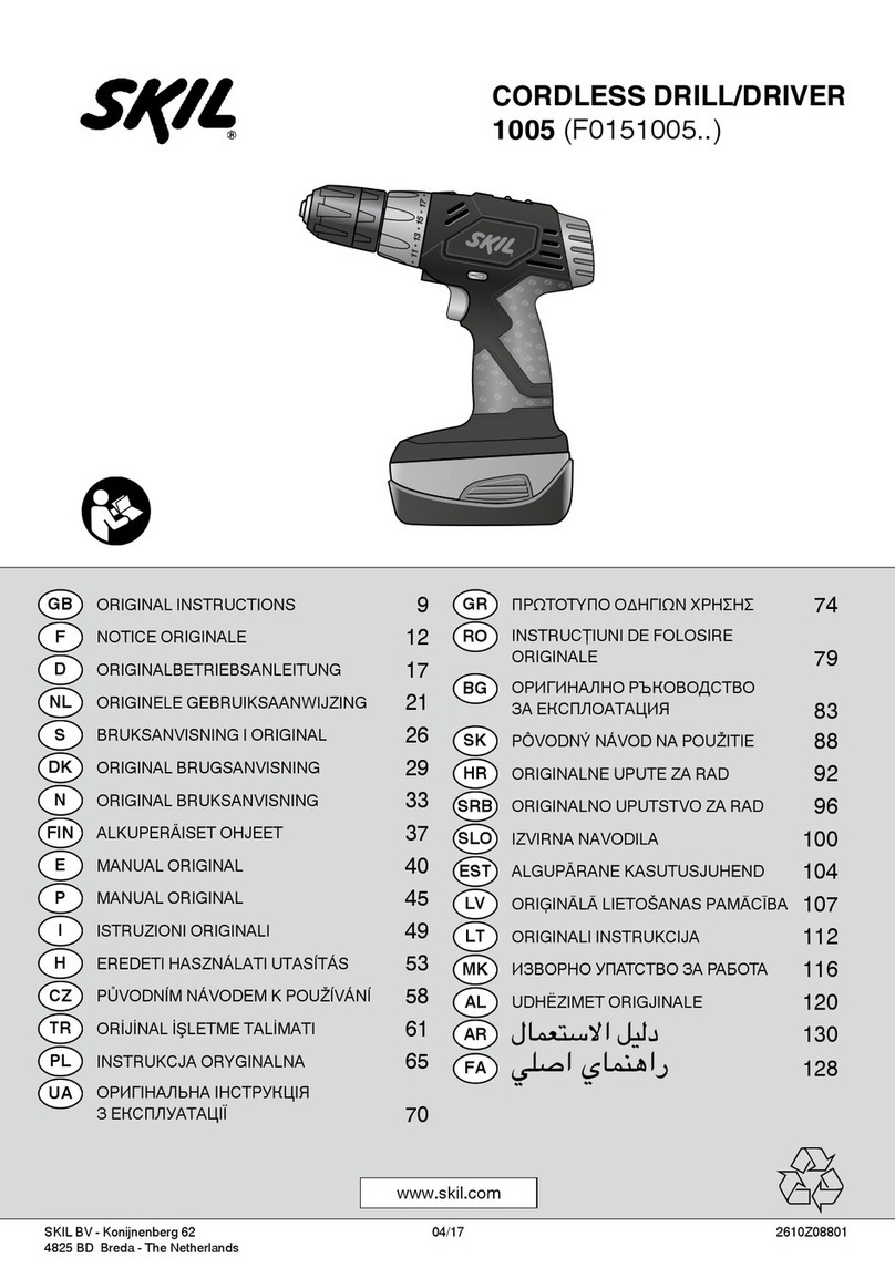 Skil 1005 User manual