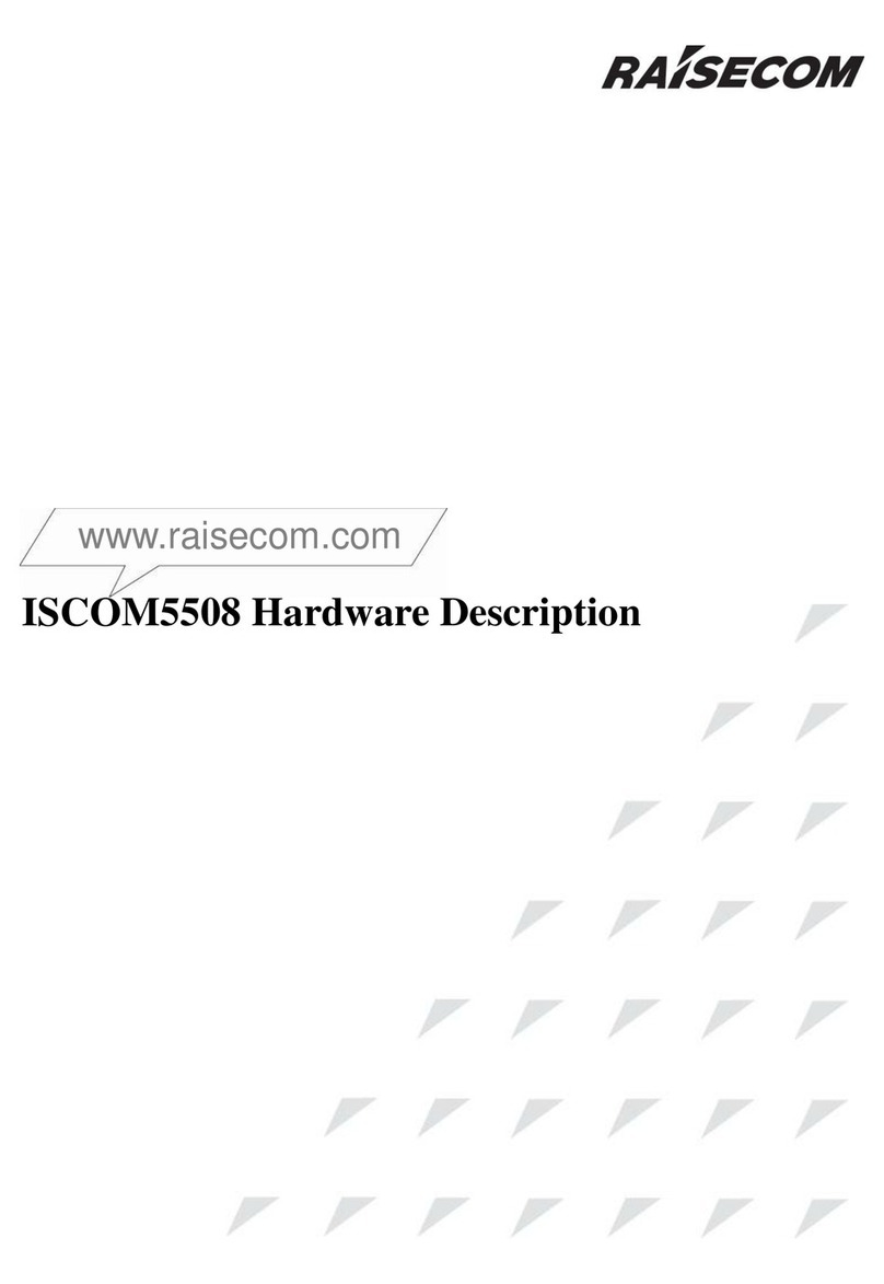 Raisecom ISCOM5508 Hardware description