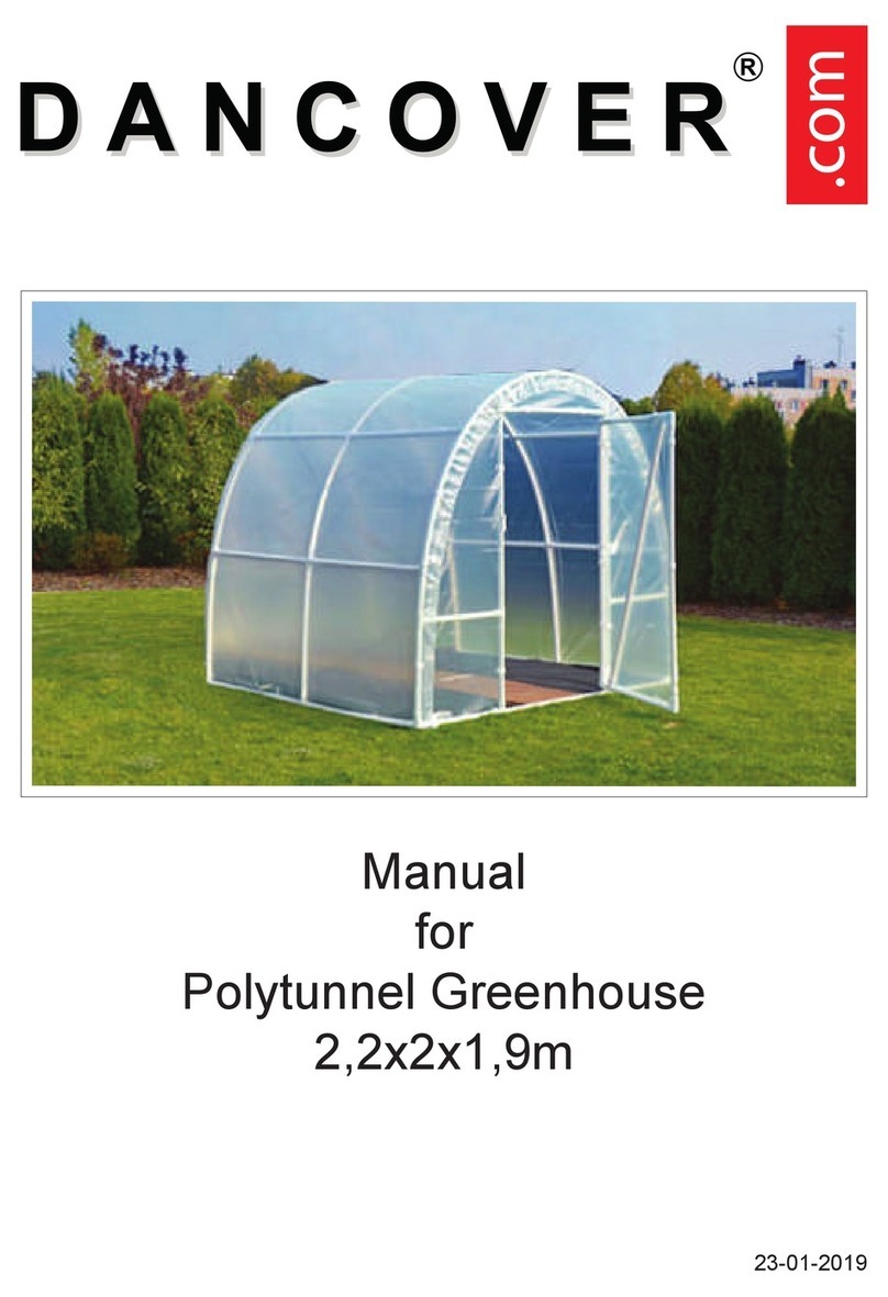 Dancover Polytunnel Greenhouse User manual