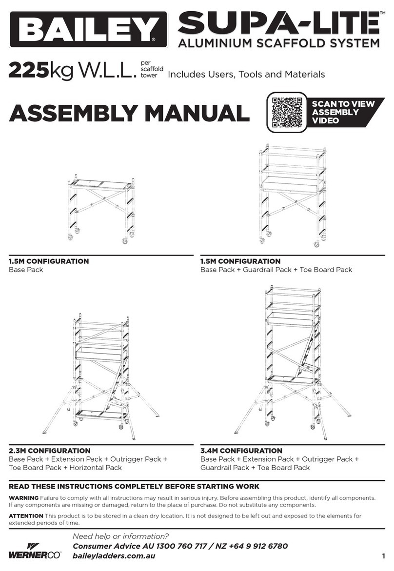WERNERCO BAILEY SUPA-LITE Series Assembly manual