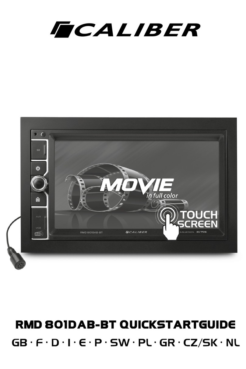 Caliber RMD 801DAB-BT quick start guide