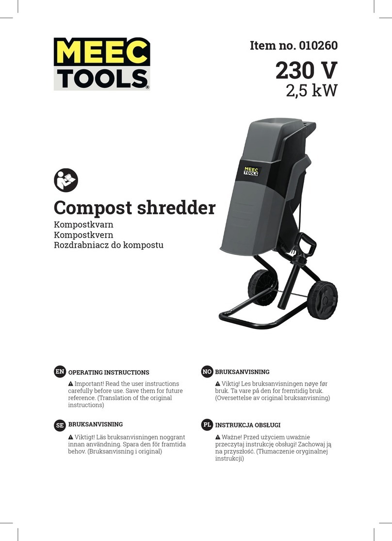 Meec tools 010260 operating instructions