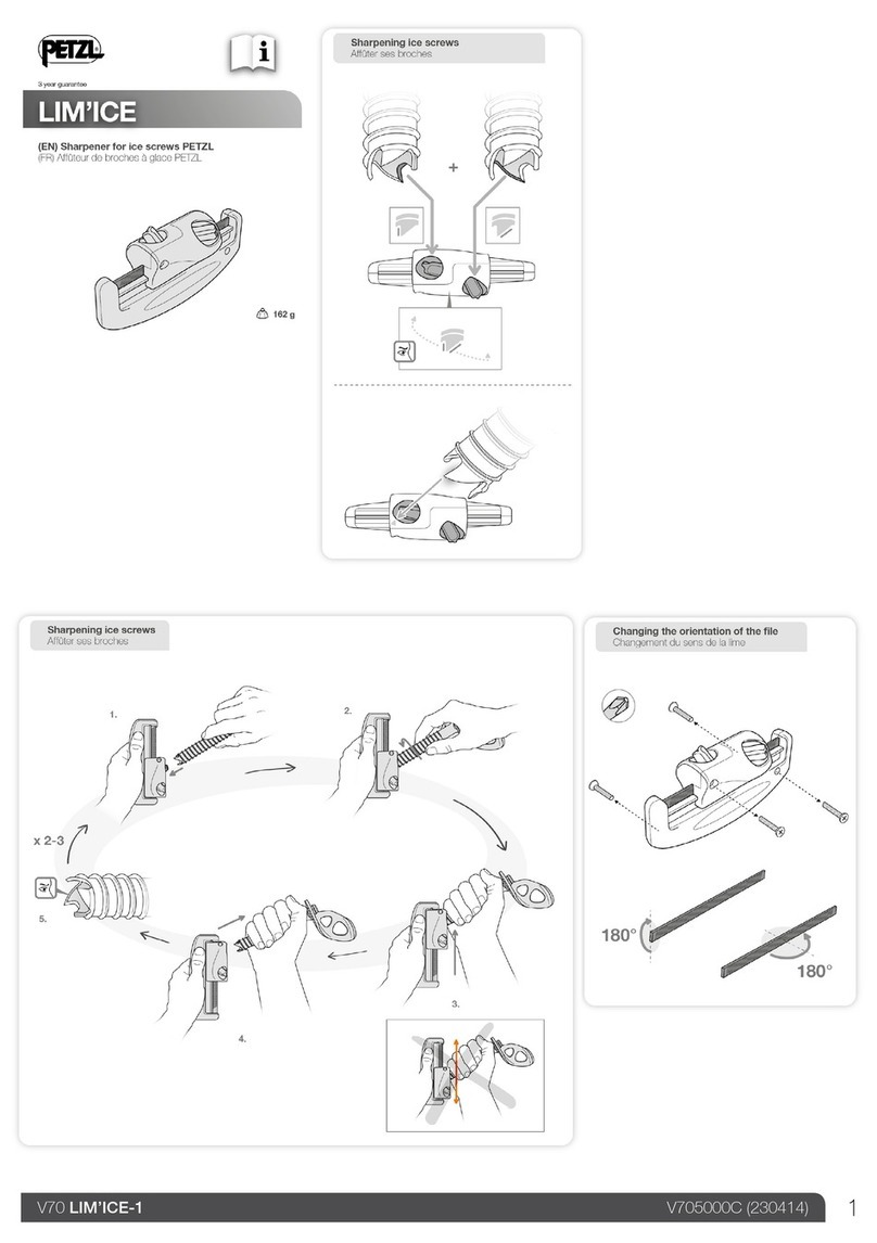 Petzl Lim'Ice-1 quick start guide