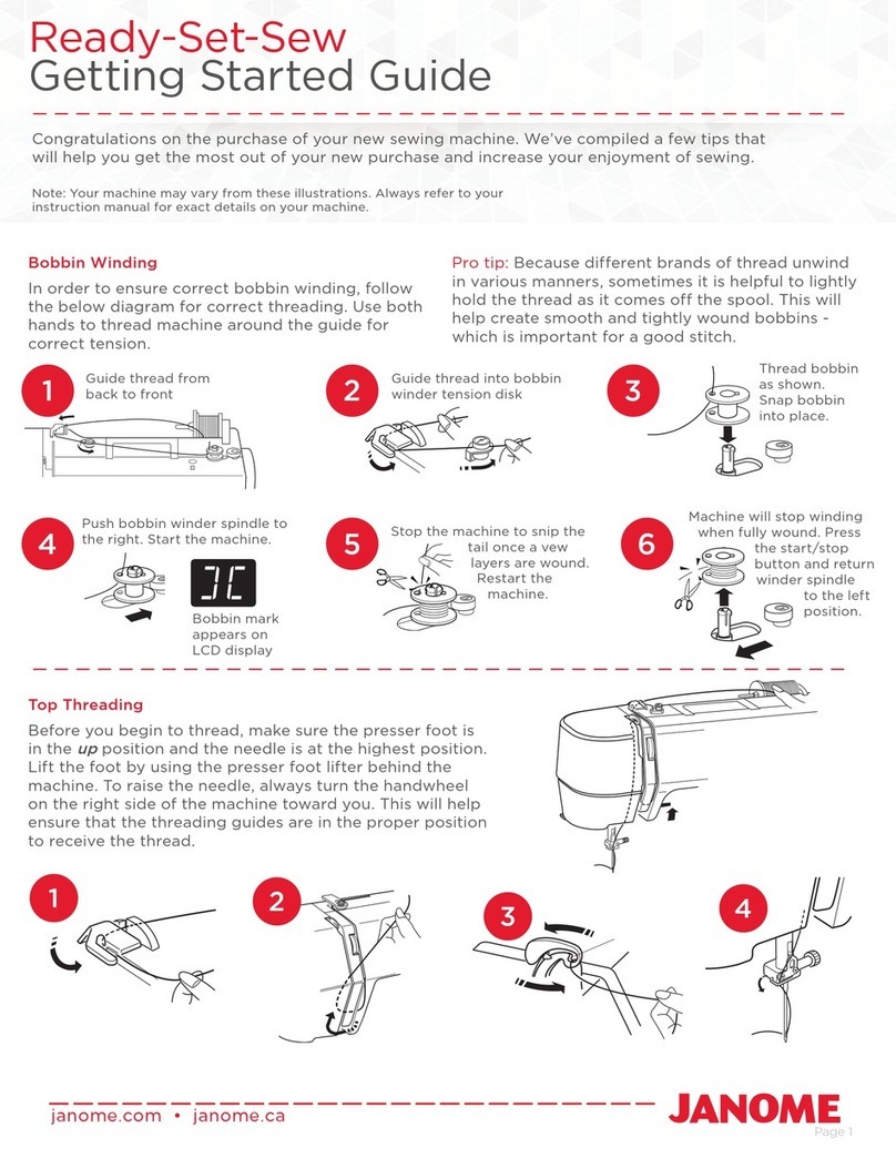 Janome C30 Getting started guide
