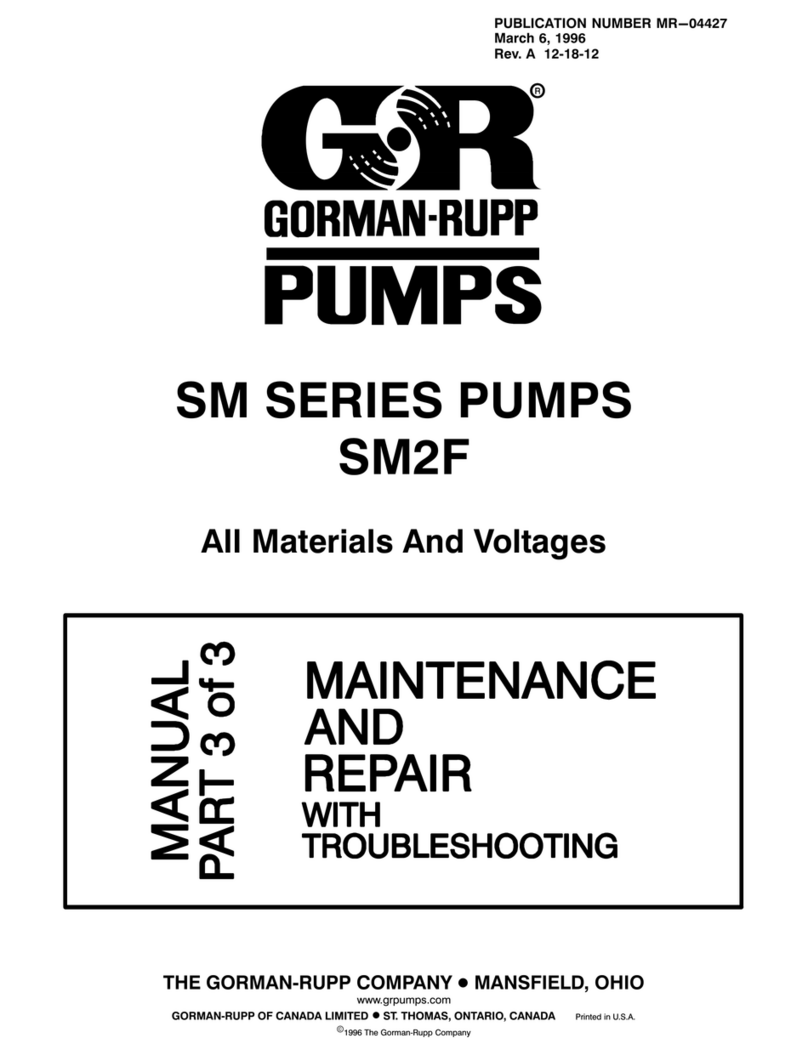 GORMAN-RUPP SM SERIES User manual GORMAN-RUPP SM SERIES User manual