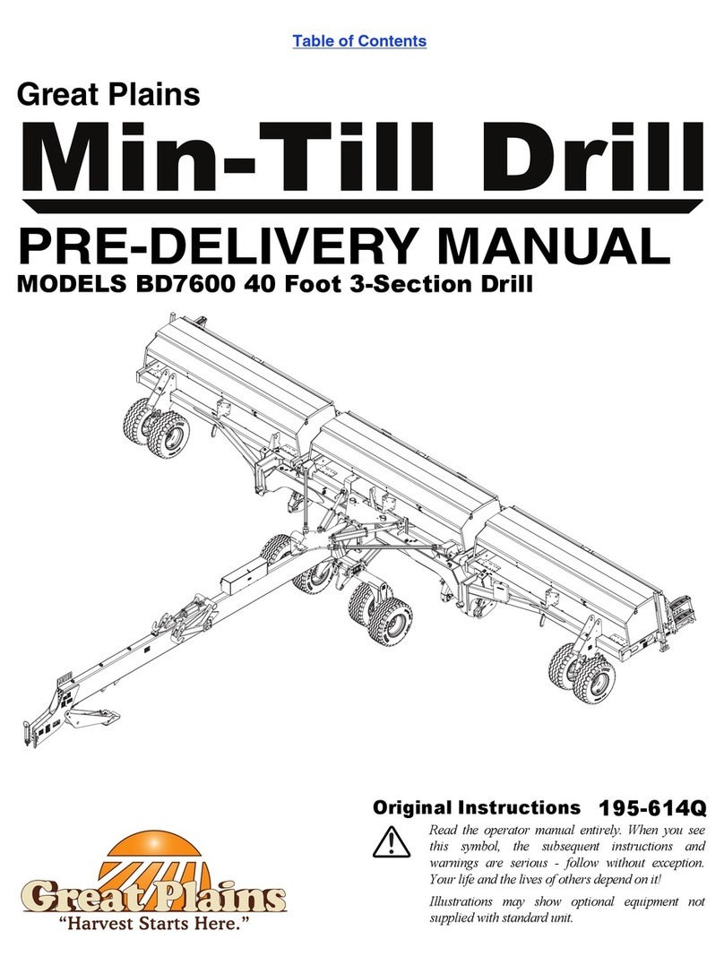 GREAT PLAINS BD7600 Predelivery Manual