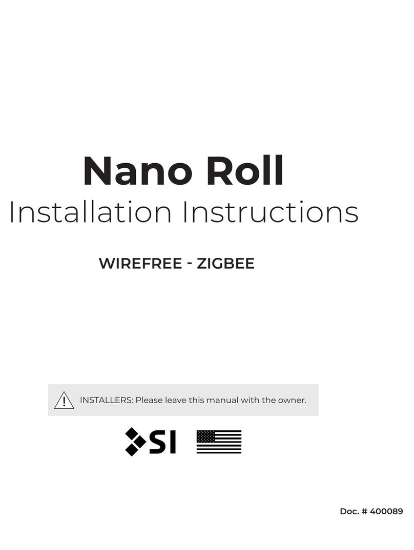 SI NANO ROLL 275 installation instructions SI NANO ROLL 275 installation instructions