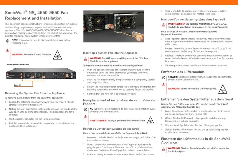 SonicWALL NSa 4650 User manual