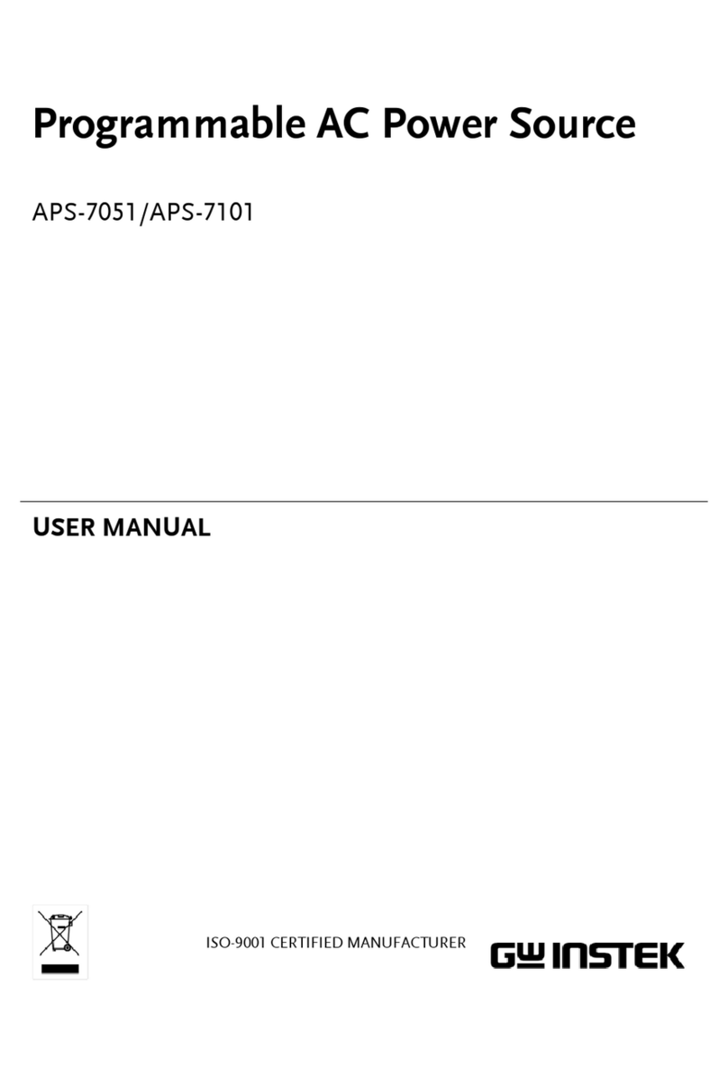GW Instek APS-7051 user manual